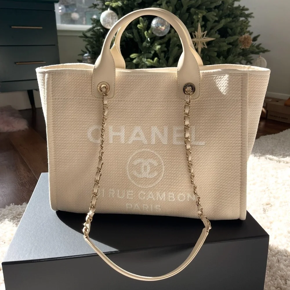 Chanel Deauville Shopping Bag - Picture 1 of 4